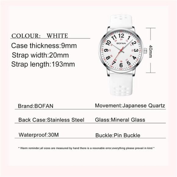 Nurse Watch for Medical Professionals,Students,Doctors with Easy to Read - Picture 5 of 14